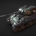 Lowpoly M4A4 Sherman Firefly