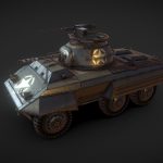 Lowpoly M8 Greyhound
