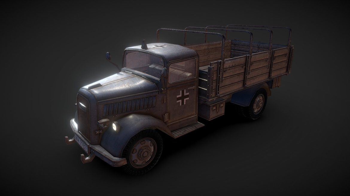 opel blitz low poly.thumb