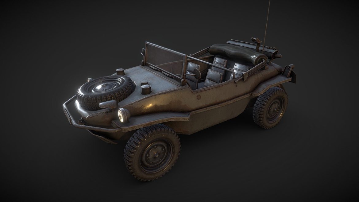 schwimmwagen wv type 166 low poly.thumb