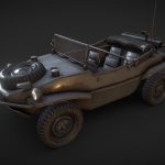 Schwimmwagen WV Type 166 Low Poly