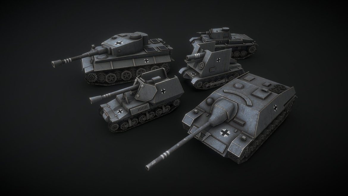 ww2 german low poly tanks 1.thumb 2