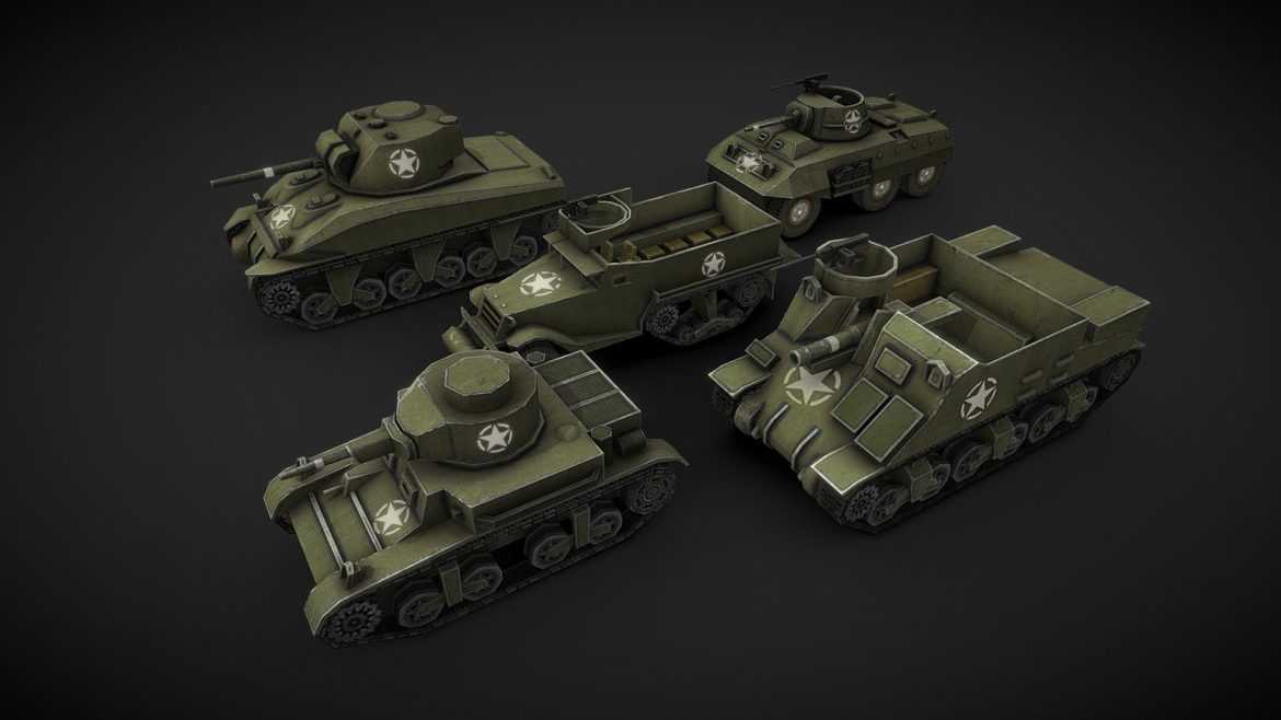 ww2 usa low poly tanks 1.thumb