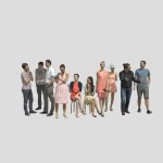 10X LOW POLY CASUAL PEOPLE VOL02 CROWD