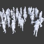 50 Low Poly People Collection 1