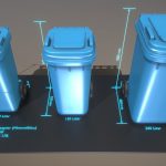 Abfallbehälter Altpapier blau