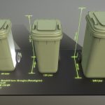 Abfallbehälter Bioabfall grün