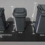 Abfallbehälter Restabfall Anthrazitgrau