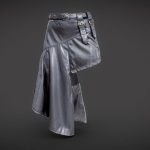 Asymmetric Belts Skirt