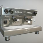 Bar coffee machine medium poly