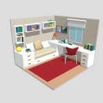 Bedroom 17 Low-poly 3D model