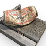 Beer Can on Fencepost