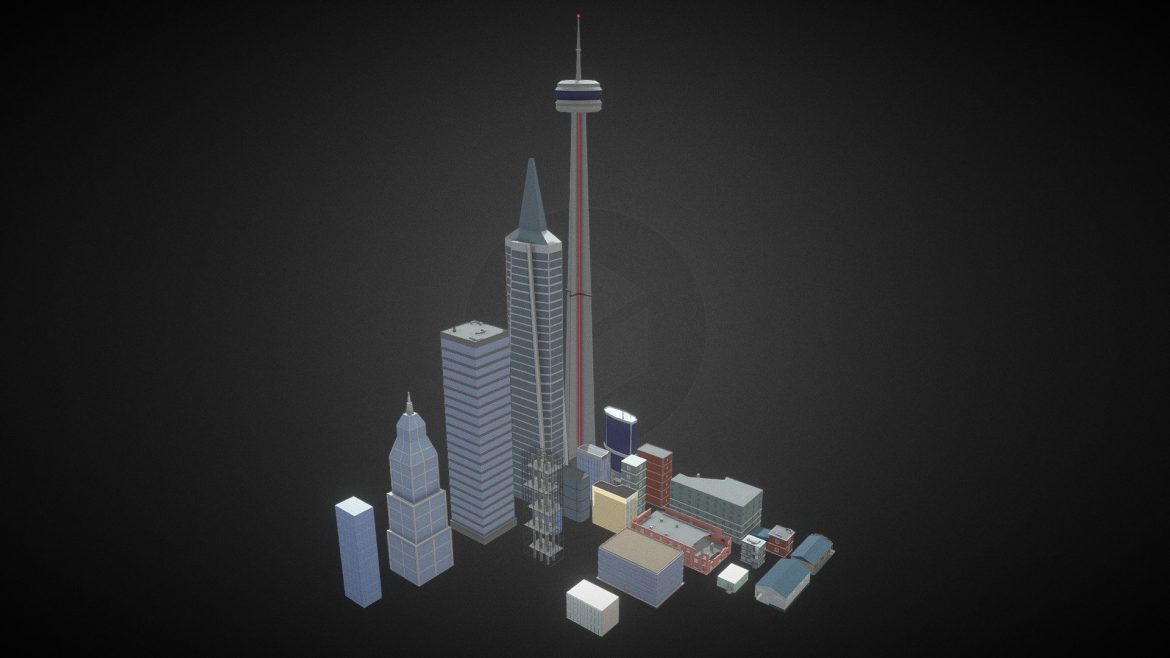 city buildings low poly style.thumb