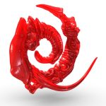 Swarm Pendant – Nautilus Red