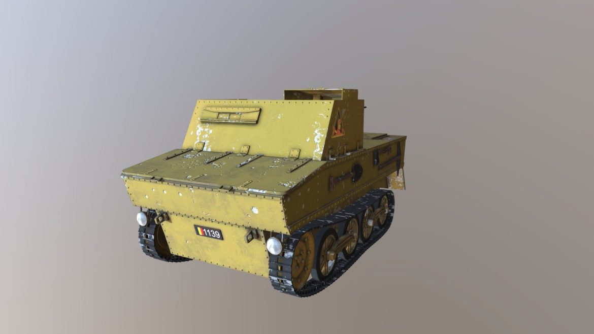 t13 wwii tank belgian army low poly.thumb
