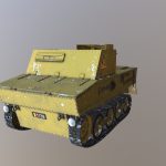 T13 WWII TANK – Belgian Army – Low Poly