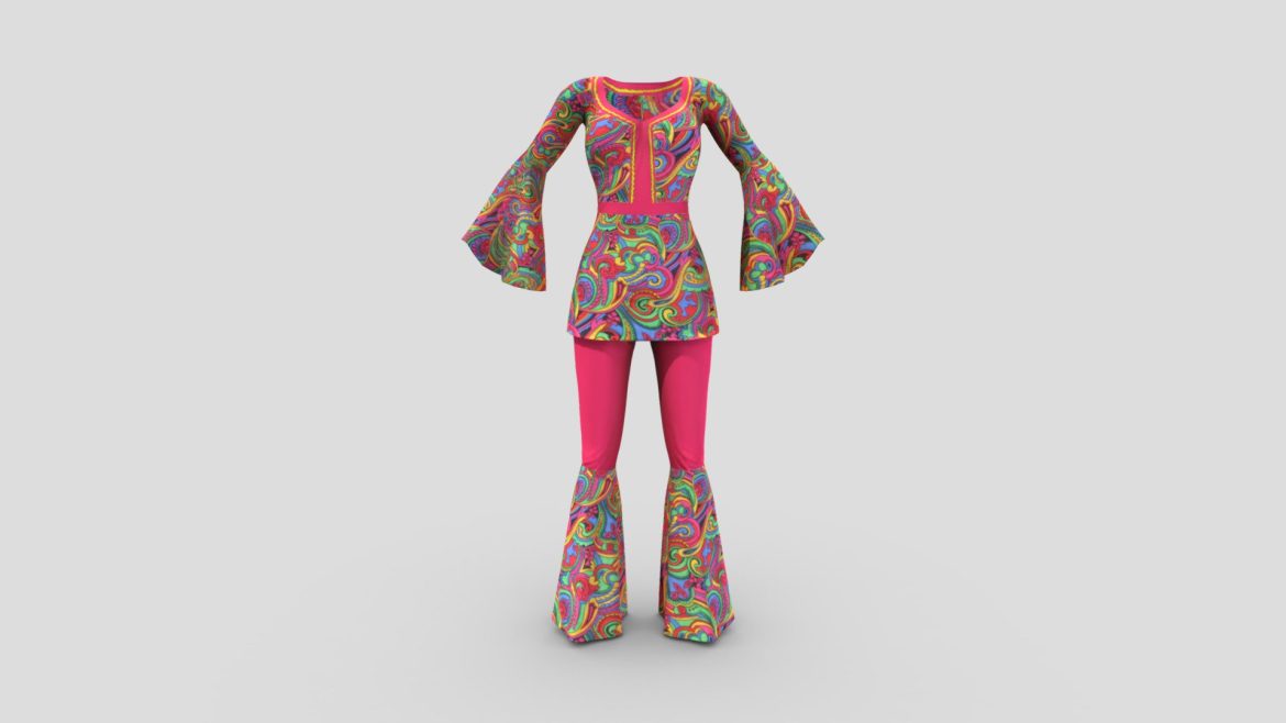 tie dye hippi boho outfit costume.thumb 1