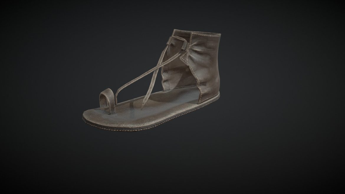 used leather sandal mayan era.thumb