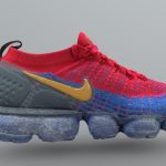 VaporMax Maroon Blue and Gold