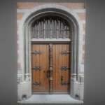 Door Wood Historic Rounded