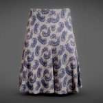 Feather Decorated Skirt Pattern Elegant