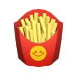 🍟 French Fries emoji (Low poly)