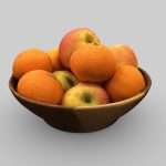 Fruit Bowl of Oranges and Apples