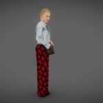 Girl reaching in Purse