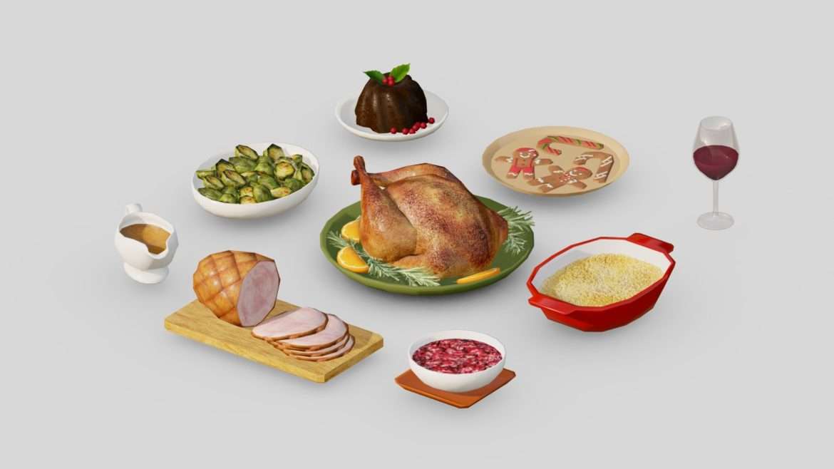 holiday foods low poly g37.thumb