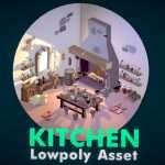 Kitchen Lowpoly Asset pack