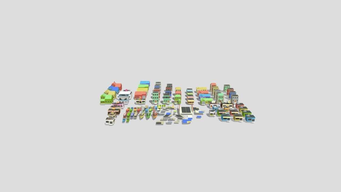 low poly cartoon city.thumb 1