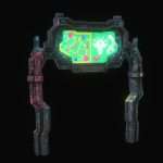 low poly cyberpunk banner with pillars.thumb