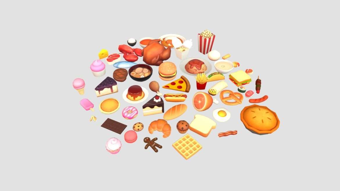 low poly food pack vol 1.thumb