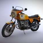 Low poly motorcycle scan