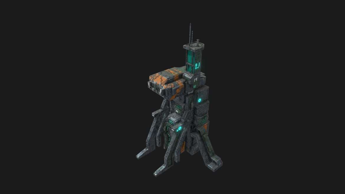 low poly sci fi administrative building.thumb