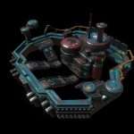 low poly sci fi fortress building environment.thumb 1