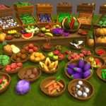 lowpoly fruits and vegetables props.thumb