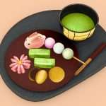 Matcha and Wagashi（抹茶と和菓子）