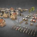 Medieval City Low Poly PBR Pack