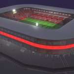 Medium-sized modern stadium (full interior)