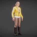 Model in Yellow Jacket and Boots 18