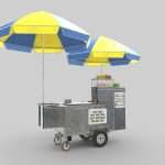 New York Hot-Dog Cart | Low-poly PBR 3D Model