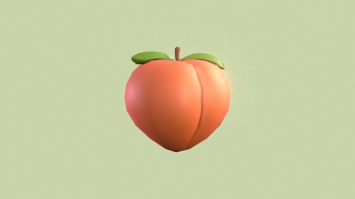 peach emoji low poly.thumb