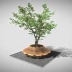 Round Bench with Citytree (Rowan)