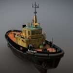 Russian Tug Boat