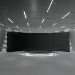 Sci-fi stage hall baked ready for virtual events