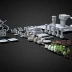 Snowy Map Low-poly Kit