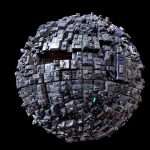 Sphere Space Mother Ship Planet Station