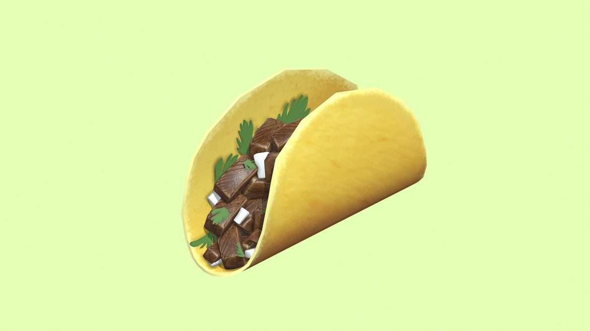 taco emoji low poly.thumb