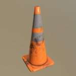 Traffic Cone (Worn 28 Inch)